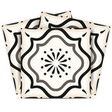 4" X 4" Black And White Mosaic Peel And Stick Removable Tiles - Homeroots - Flyclothing LLC