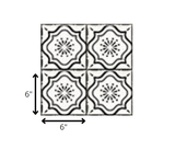 6" X 6" Black And White Mosaic Peel And Stick Removable Tiles - Homeroots - Flyclothing LLC