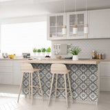 7" X 7" Black And White Mosaic Peel And Stick Removable Tiles - Homeroots - Flyclothing LLC