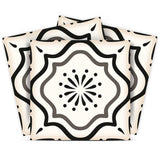 7" X 7" Black And White Mosaic Peel And Stick Removable Tiles - Homeroots - Flyclothing LLC