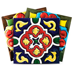 6" X 6" Festival Brights Mosaic Peel And Stick Removable Tiles - Homeroots