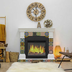 4" X 4" Mediterranean Brights Mosaic Peel And Stick Removable Tiles - Homeroots