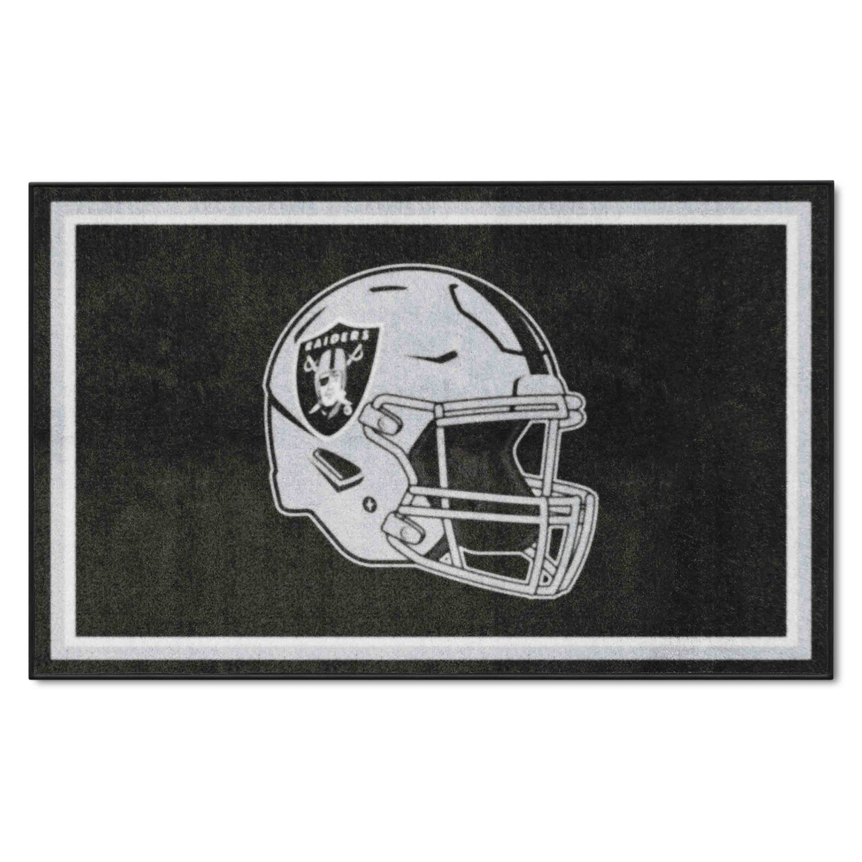 Las Vegas Raiders 4ft. x 6ft. Plush Area Rug - Las Vegas Raiders