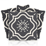 5" X 5" Burst Gray And White Peel And Stick Removable Tiles - Homeroots