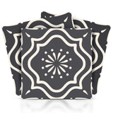 6" X 6" Burst Gray And White Peel And Stick Removable Tiles - Homeroots - Flyclothing LLC