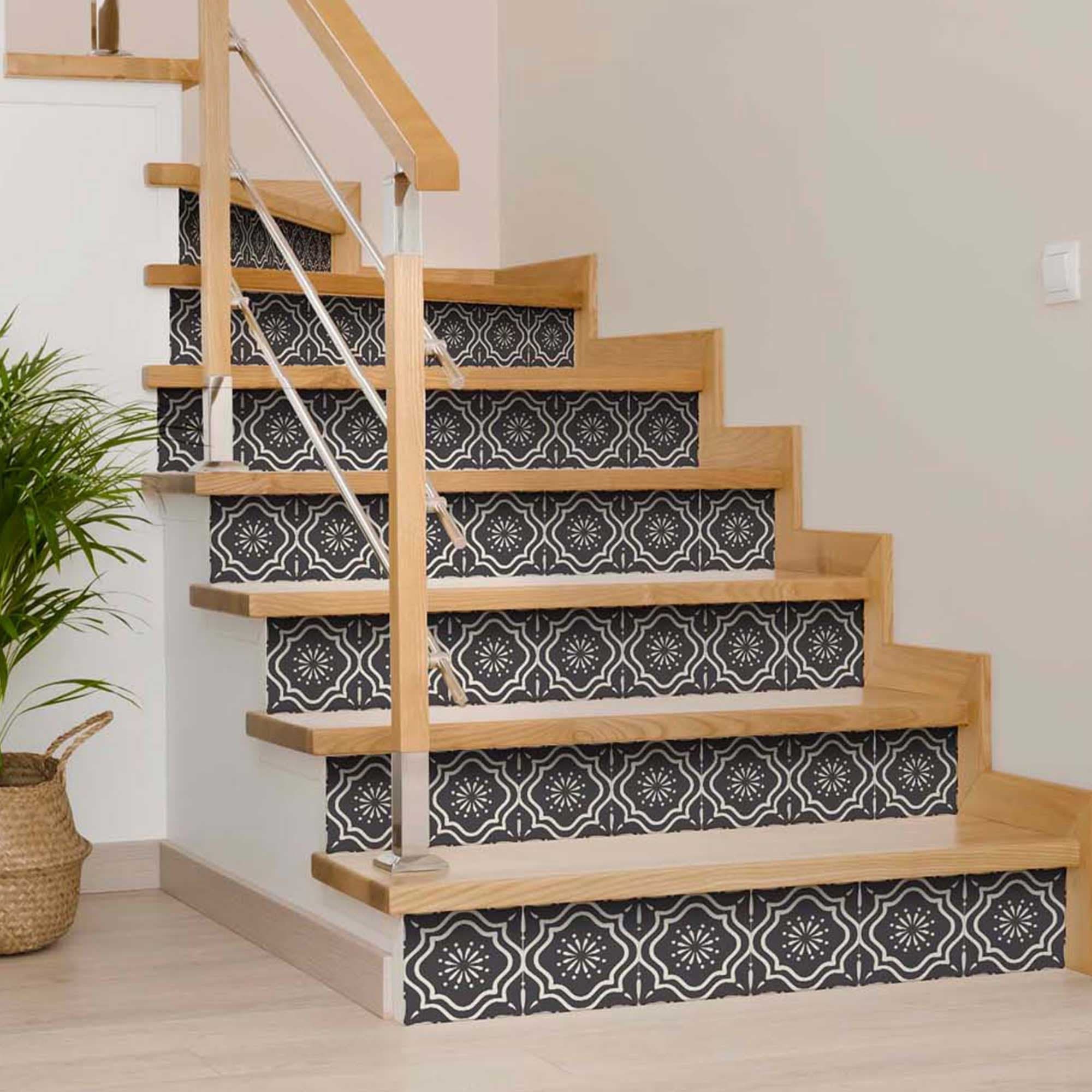 6" X 6" Burst Gray And White Peel And Stick Removable Tiles - Homeroots - Flyclothing LLC