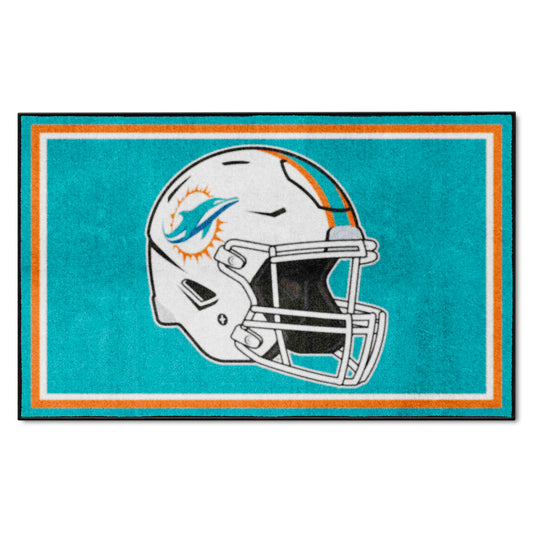 Miami Dolphins 4ft. x 6ft. Plush Area Rug - Miami Dolphins