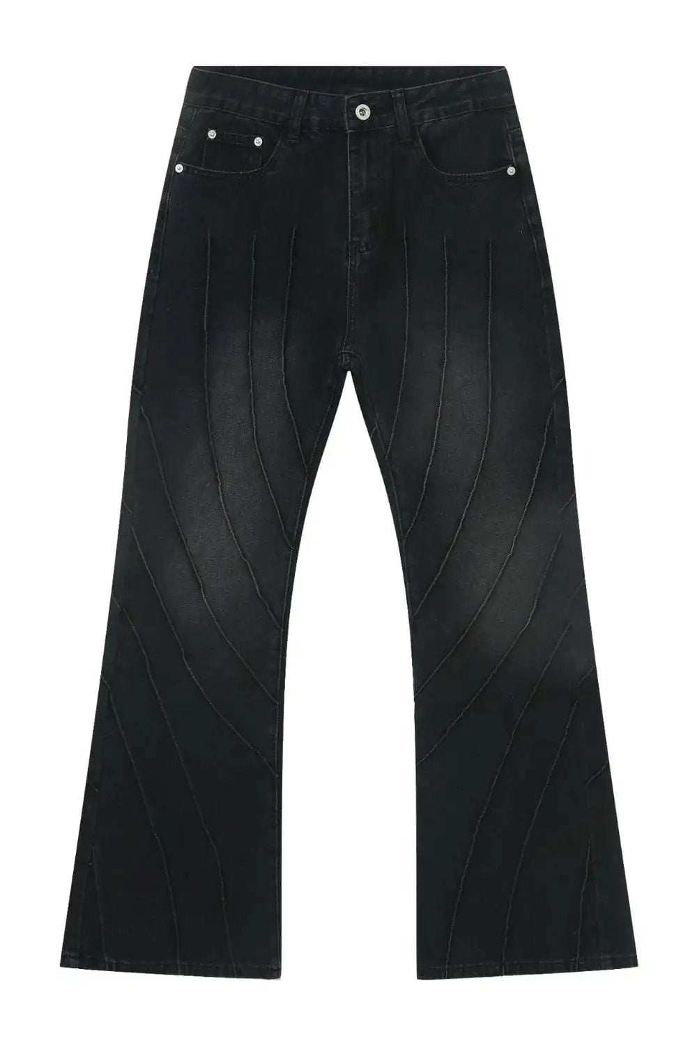 Men's Exposed Seam Jeans with Pockets - Trendsi - Flyclothing LLC