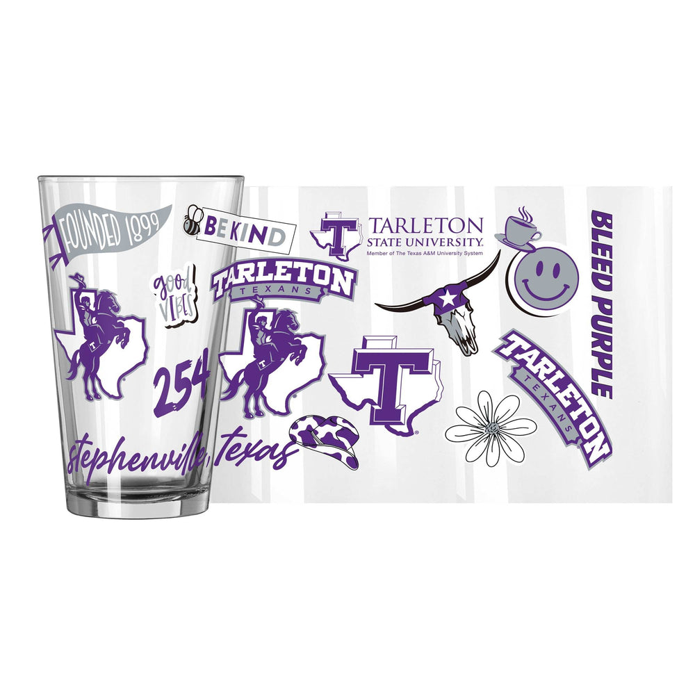 Tareleton State 16oz Native Pint Glass - Logo Brands - Flyclothing LLC