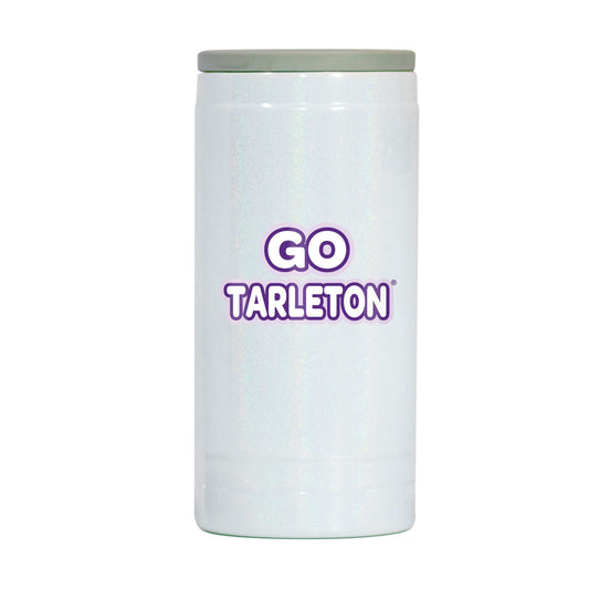 Tarleton State 12oz Bubble Iridescent Slim Coolie - Logo Brands - Flyclothing LLC
