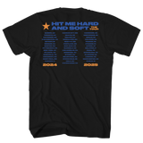 BILLIE EILISH HIT ME HARD AND SOFT RECYCLED ECOMAX BLACK TEE