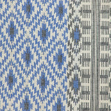 Gray And Blue Aztec Diamond Throw Pillow - Homeroots - Flyclothing LLC