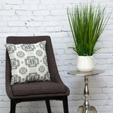 Gray Aztec Design Throw Pillow - Homeroots - Flyclothing LLC