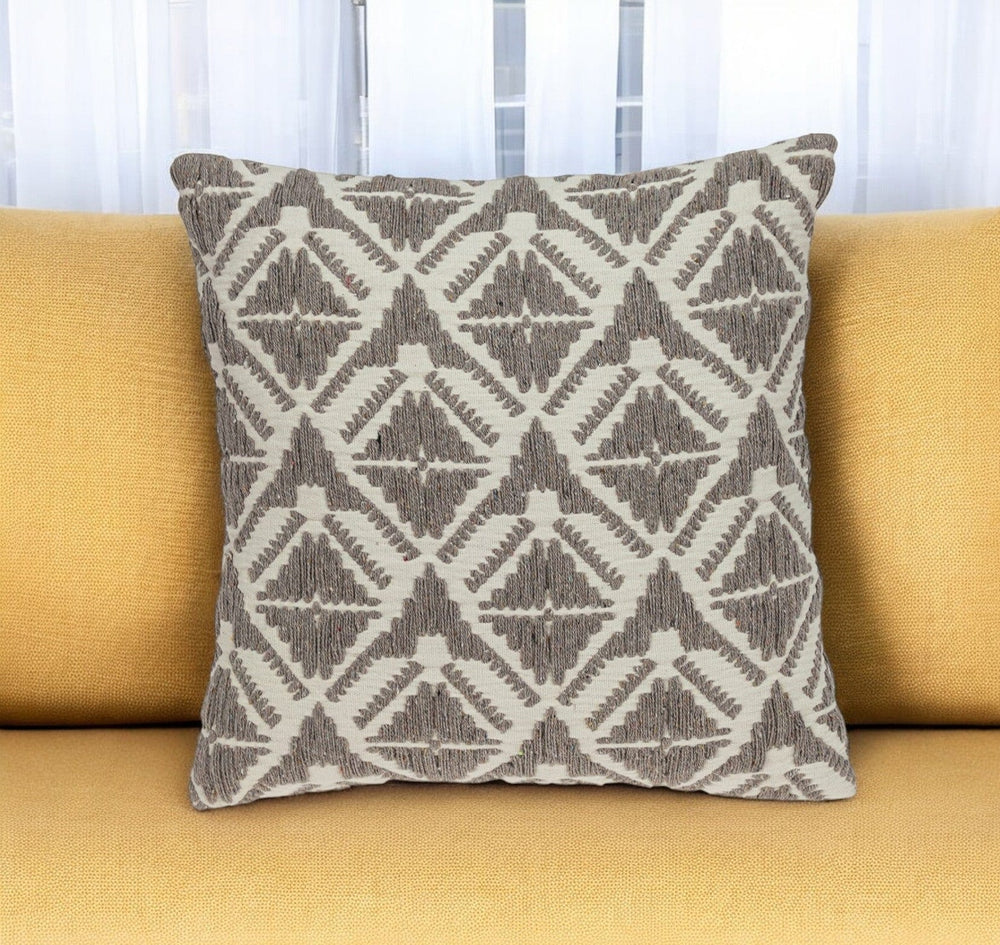 Antique Light Toned Throw Pillow - Homeroots