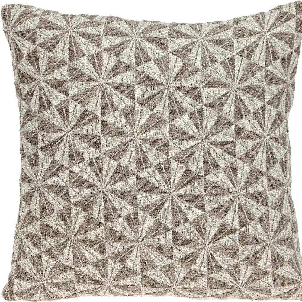 Pale Brown Pinwheels Throw Pillow - Homeroots - Flyclothing LLC
