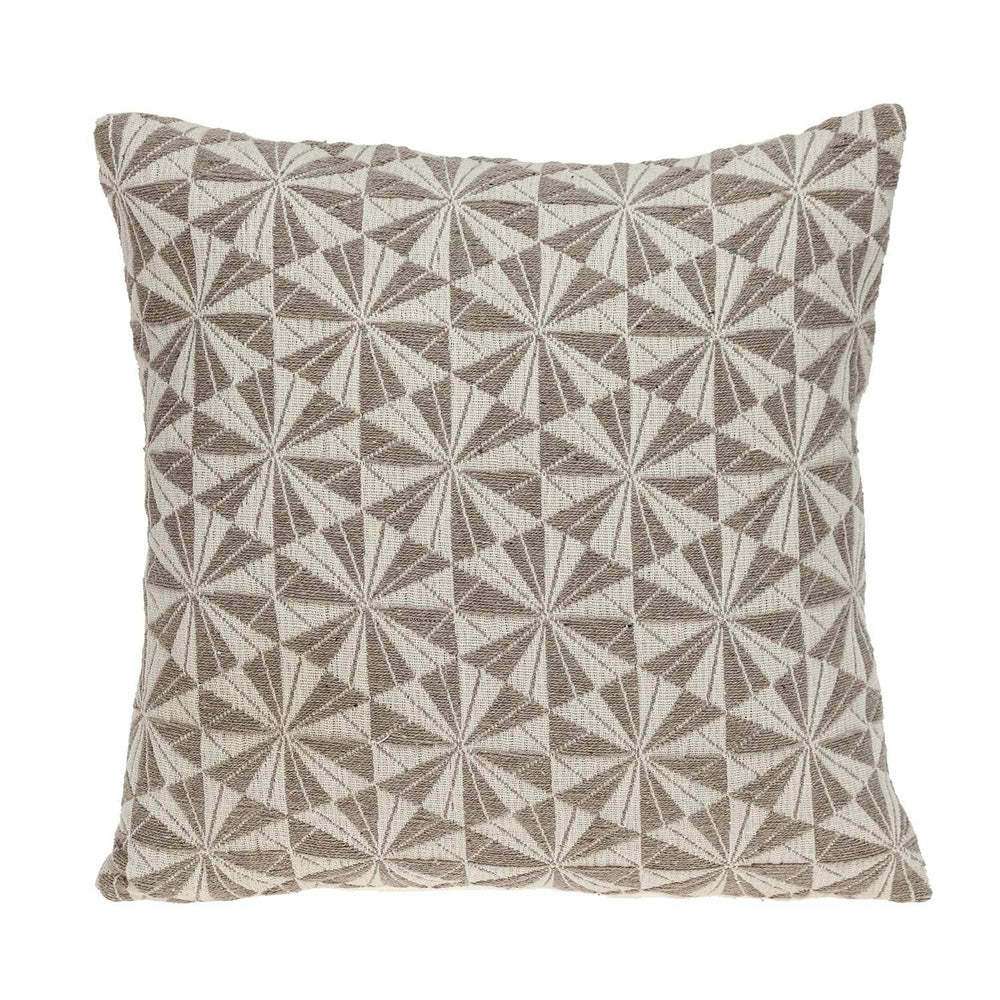 Pale Brown Pinwheels Throw Pillow - Homeroots - Flyclothing LLC
