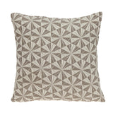 Pale Brown Pinwheels Throw Pillow - Homeroots