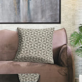 Pale Brown Pinwheels Throw Pillow - Homeroots - Flyclothing LLC