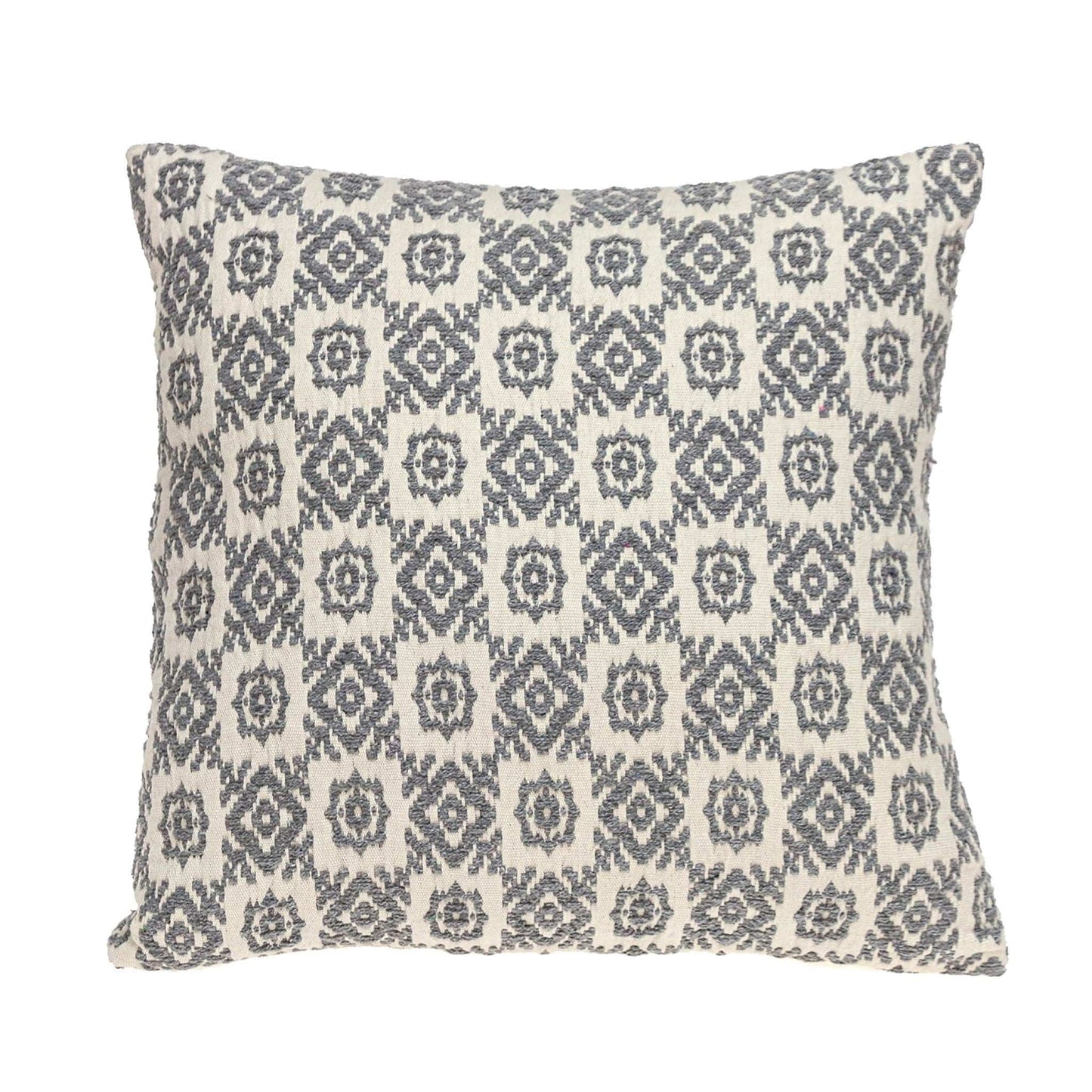 16" Gray Cotton Throw Pillow - Homeroots - Flyclothing LLC
