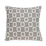 16" Gray Cotton Throw Pillow - Homeroots