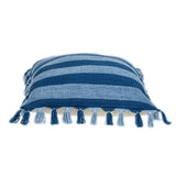Rustic Bohemian Blue Throw Pillow - Homeroots