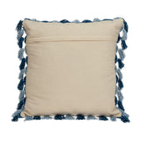 Rustic Bohemian Blue Throw Pillow - Homeroots