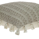 Neutral Sand Woven Throw Pillow - Homeroots - Flyclothing LLC