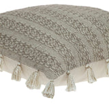 Neutral Sand Woven Throw Pillow - Homeroots - Flyclothing LLC
