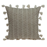 Neutral Sand Woven Throw Pillow - Homeroots