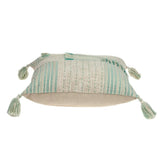 Cream And Mint Woven Throw Pillow - Homeroots - Flyclothing LLC