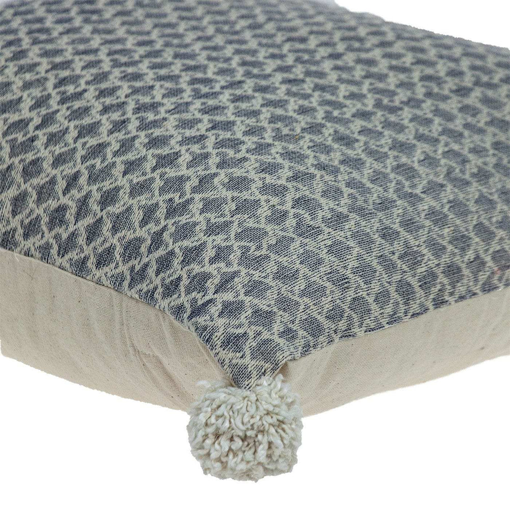 Gray Pearl Pom Throw Pillow - Homeroots - Flyclothing LLC