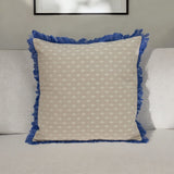 Oyster Beige Throw Pillow - Homeroots