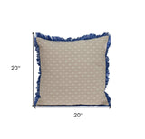 Oyster Beige Throw Pillow - Homeroots - Flyclothing LLC