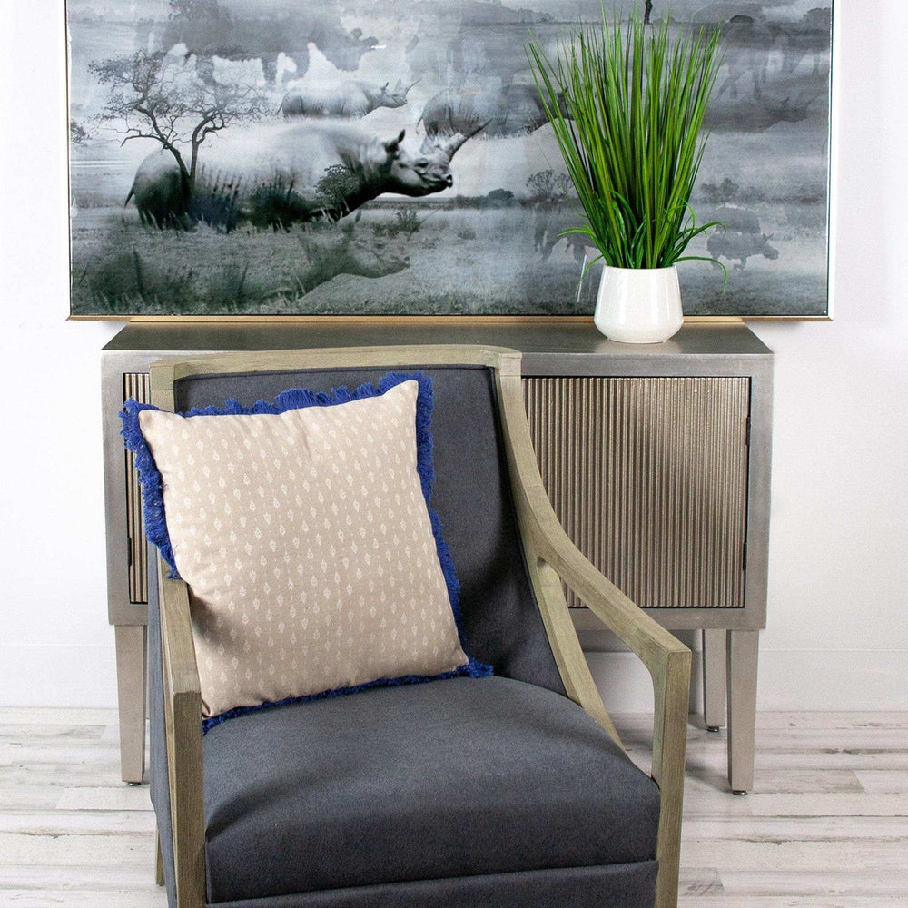 Oyster Beige Throw Pillow - Homeroots - Flyclothing LLC