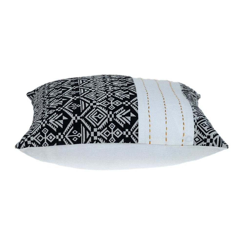 Black And White Modern Throw Pillow - Homeroots - Flyclothing LLC