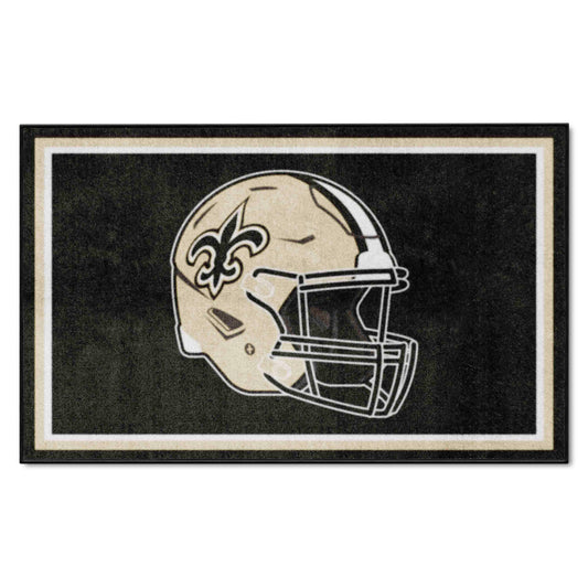 New Orleans Saints 4ft. x 6ft. Plush Area Rug - New Orleans Saints