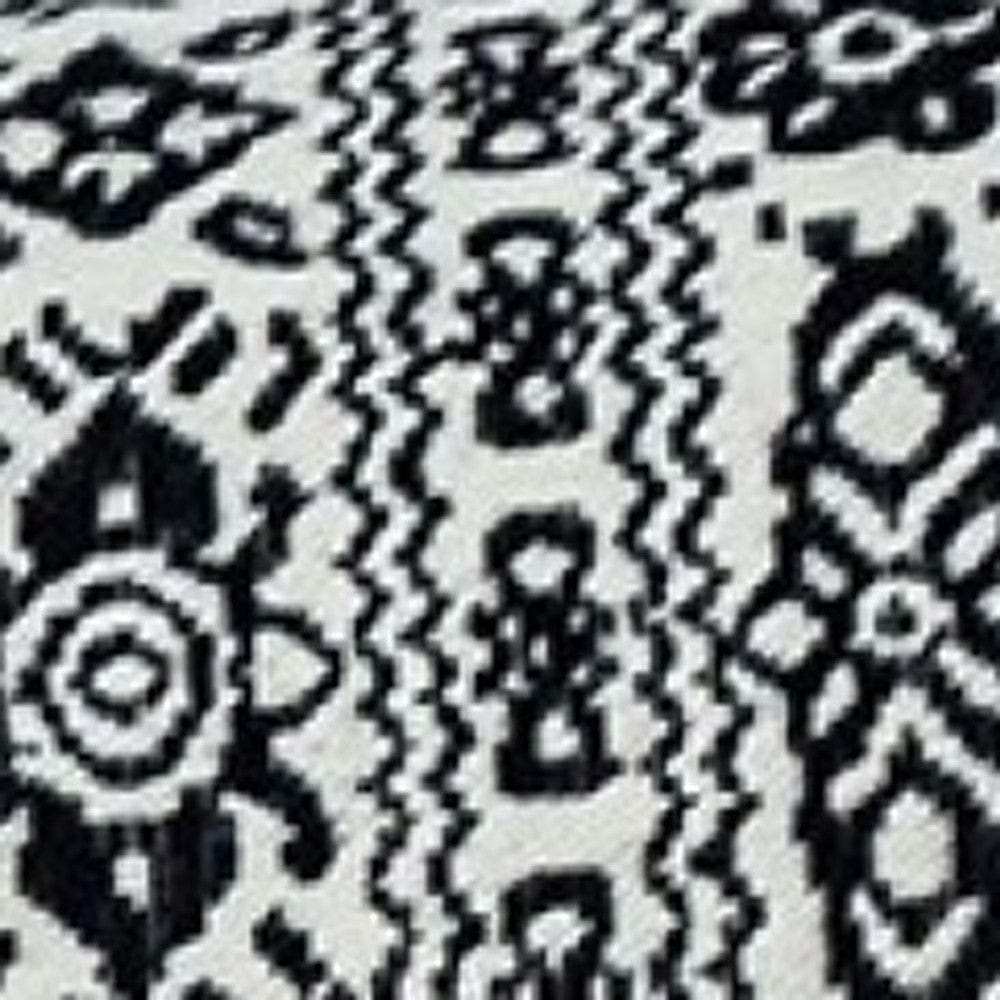 Black And White Vintage Design Throw Pillow - Homeroots - Flyclothing LLC