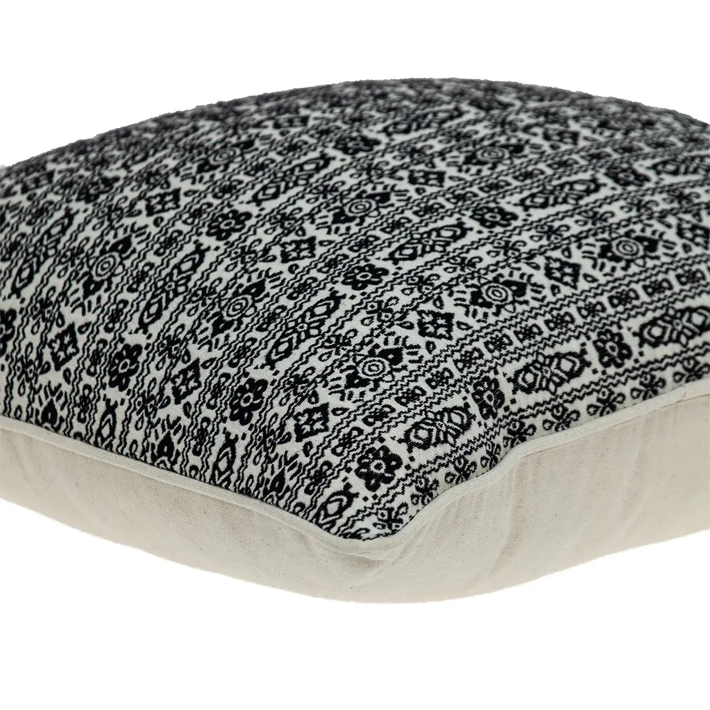 Black And White Vintage Design Throw Pillow - Homeroots - Flyclothing LLC