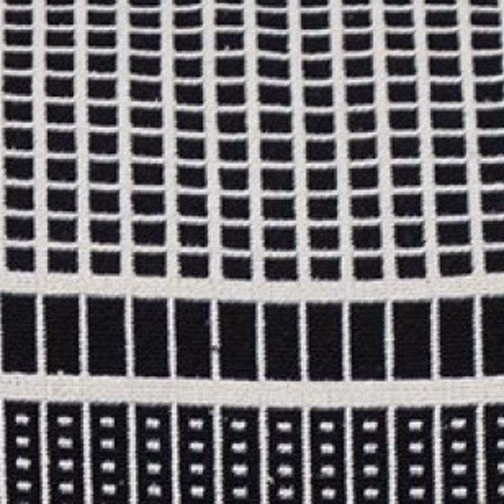 Black And White Abstract Stripes Throw Pillow - Homeroots - Flyclothing LLC