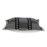 Black And White Abstract Stripes Throw Pillow - Homeroots