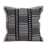 Black And White Abstract Stripes Throw Pillow - Homeroots