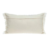 Black And White Geometric Fringe Throw Pillow - Homeroots - Flyclothing LLC
