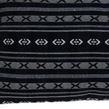 Black And Gray X Pom Throw Pillow - Homeroots - Flyclothing LLC