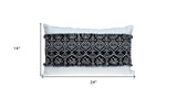Black And White Patched Throw Pillow - Homeroots - Flyclothing LLC