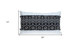 Black And White Patched Throw Pillow - Homeroots - Flyclothing LLC
