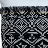 Black And White Patched Throw Pillow - Homeroots - Flyclothing LLC