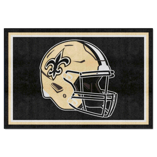New Orleans Saints 5ft. x 8 ft. Plush Area Rug - New Orleans Saints