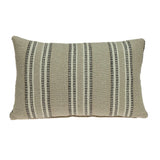 Oatmeal Stripe Weave Lumbar Throw Pillow - Homeroots