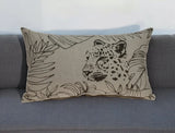 Jaguar Silhoutte Lumbar Throw Pillow - Homeroots - Flyclothing LLC