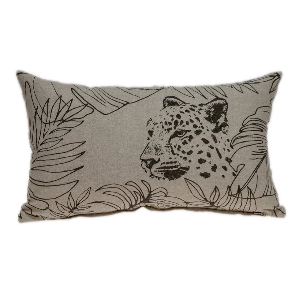 Jaguar Silhoutte Lumbar Throw Pillow - Homeroots - Flyclothing LLC